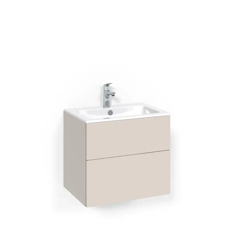 Crown Kommod 60x45 Beige Plain Push-open Light 14 Bredd 600 mm, Beige, Push Open