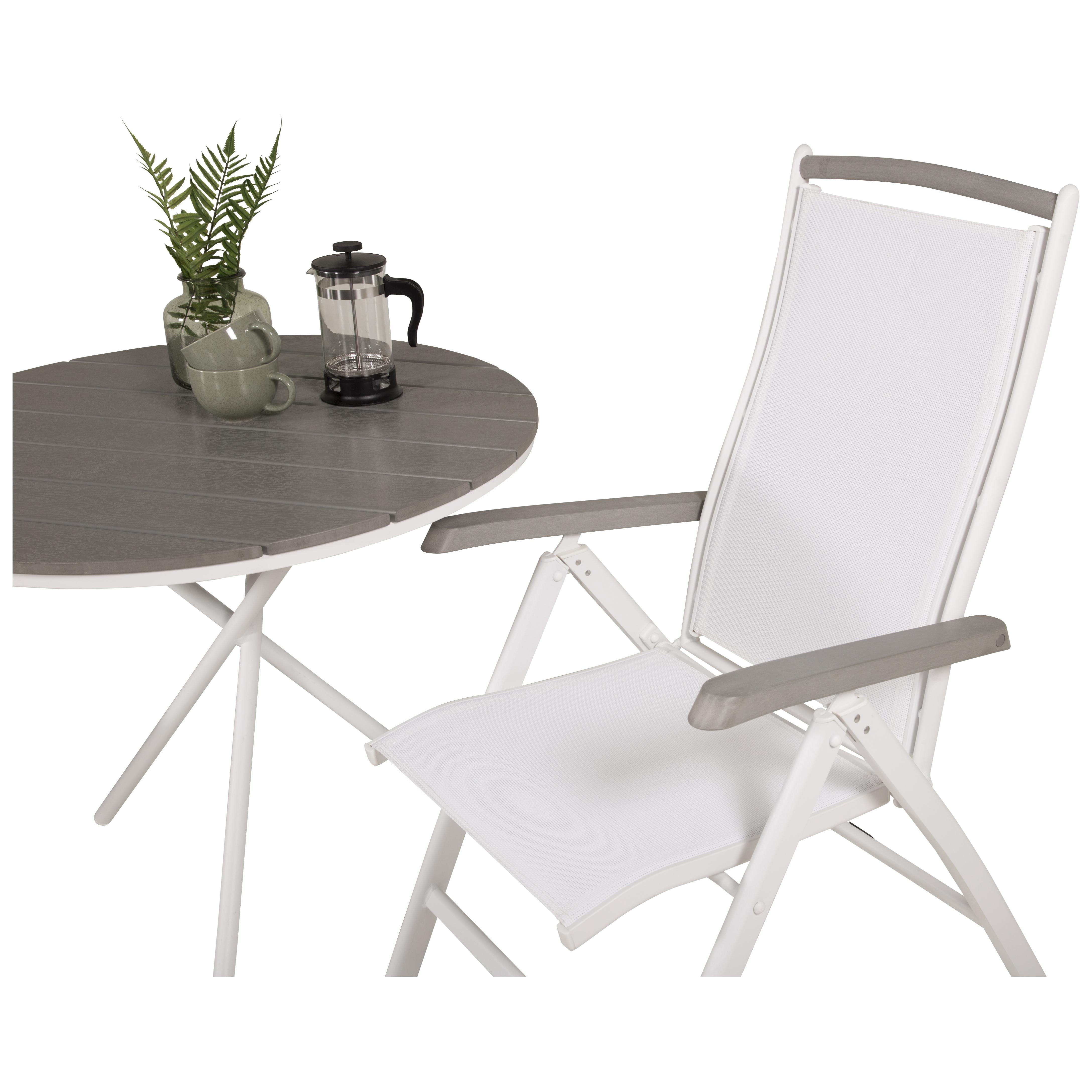 Cafégrupp Venture Home Parma med 2 Albany Stolar