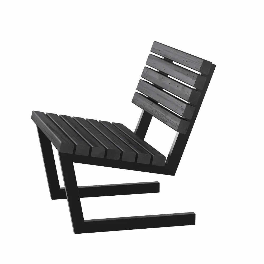 Stol PLUS Siesta Living 75 cm Svart