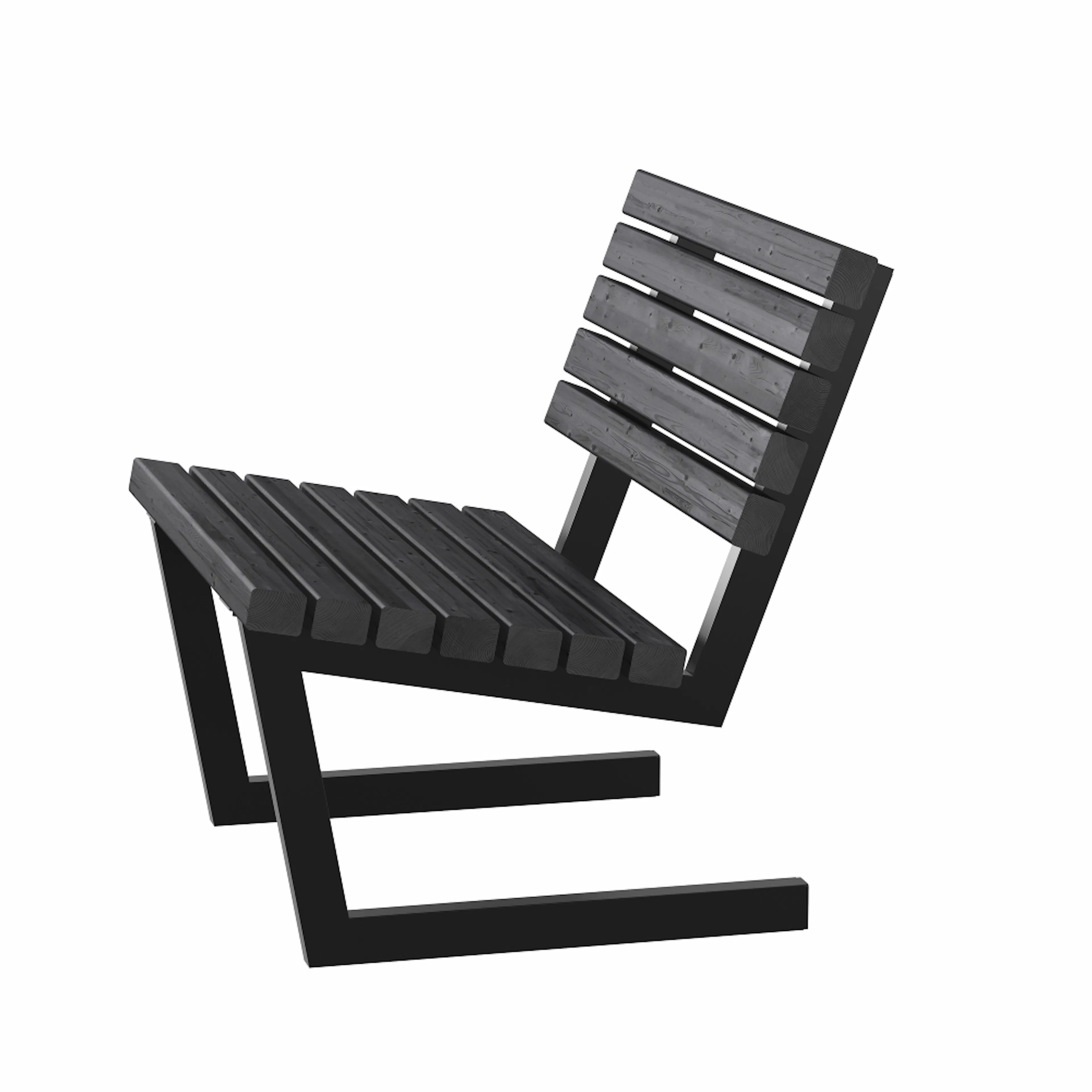 Stol PLUS Siesta Living 75 cm Svart