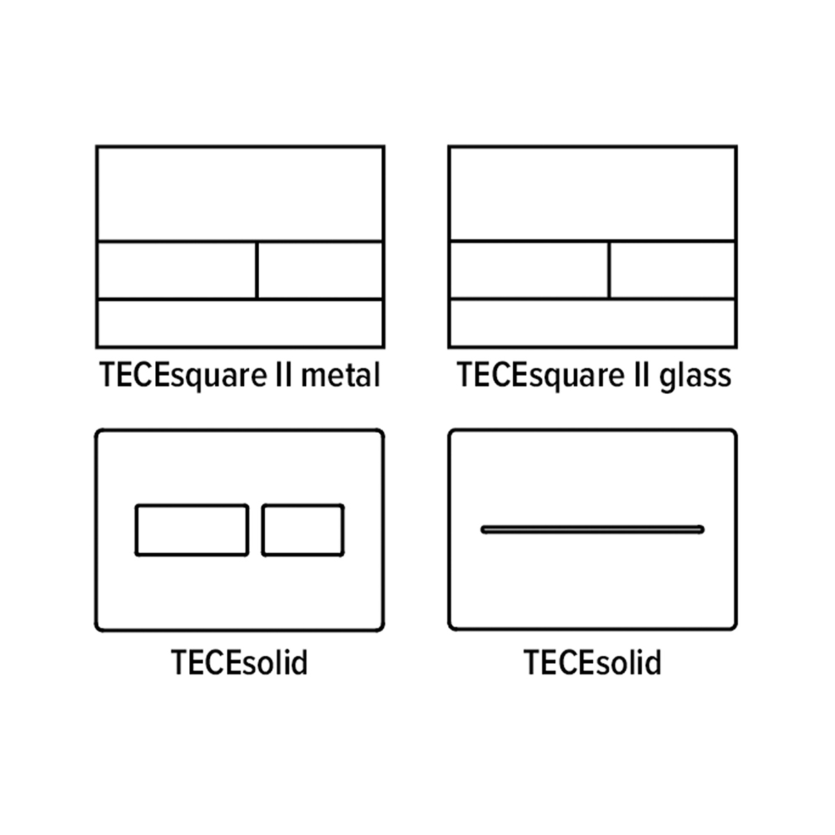 Insats För Rengöringstabletter, TECEsquare metall/satinerat glas, TECEsolid