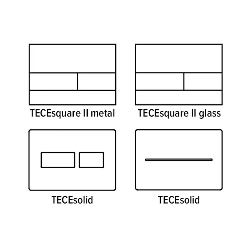 Insats För Rengöringstabletter, TECEsquare metall/satinerat glas, TECEsolid