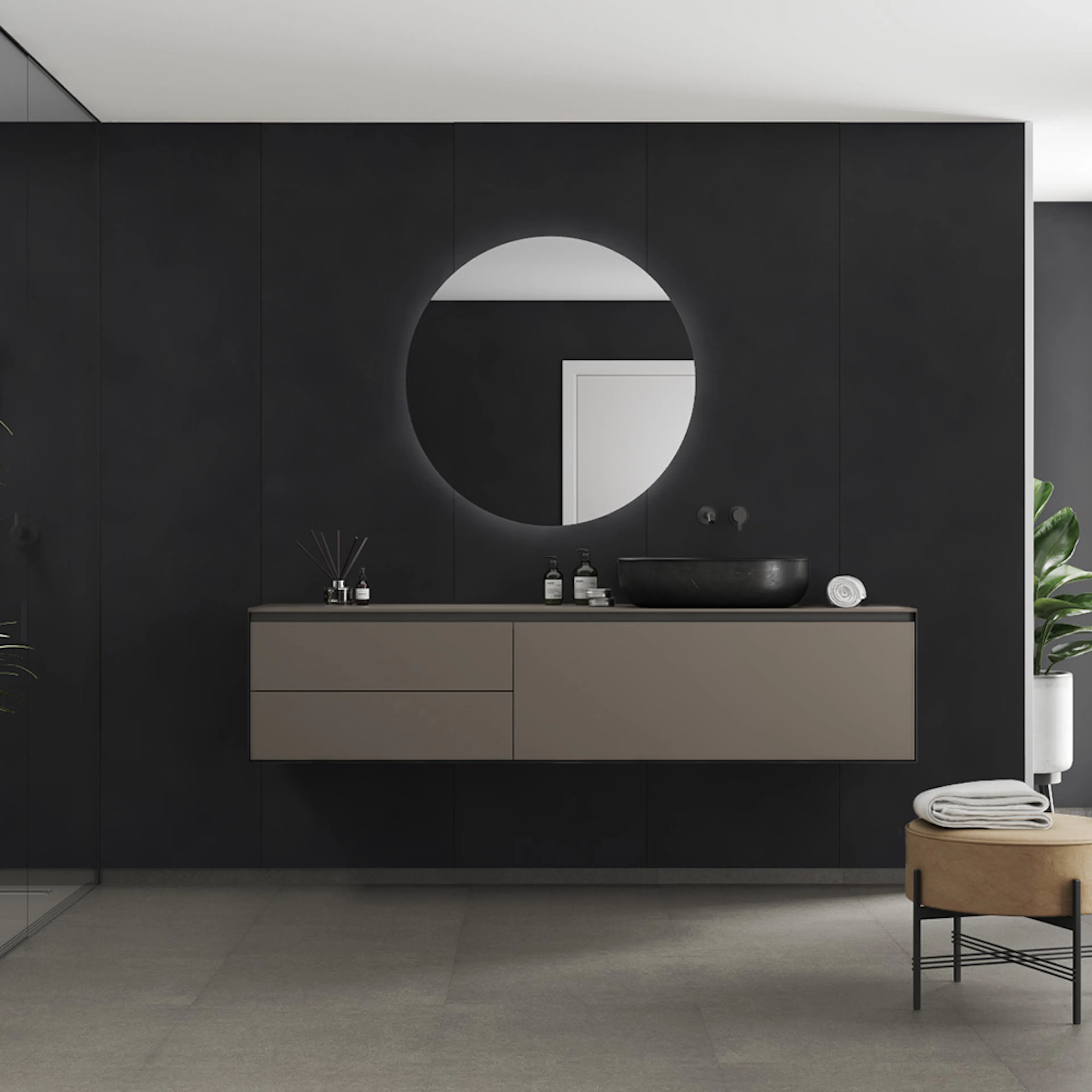 Våtrumsskiva Fibo 2127-M10 S Dark Ash 10x620x2400 mm