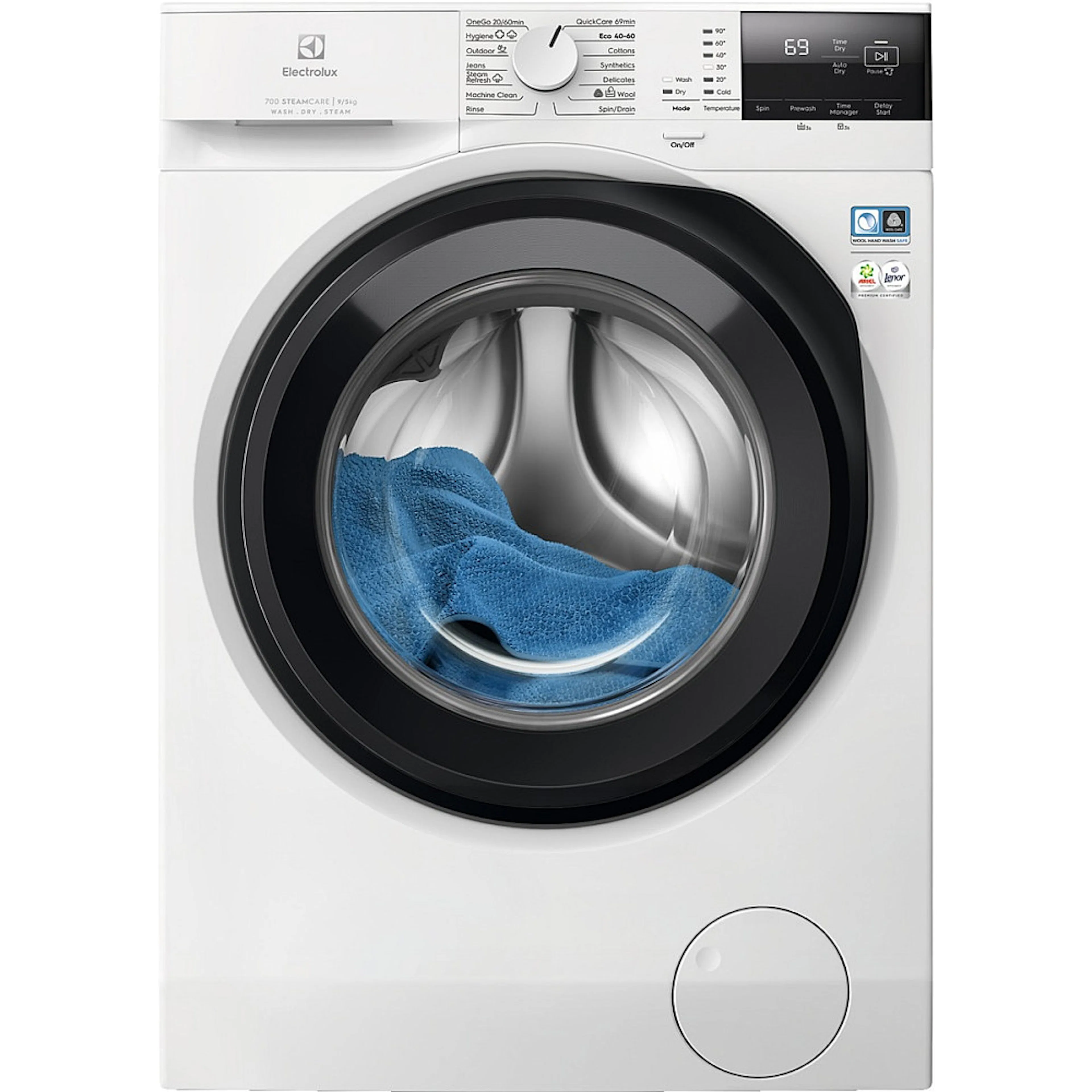 Vitvaror Electrolux Tvättmaskin med Torktumlare EWI722P94P DualCare och SteamCare