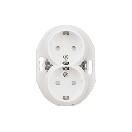 Vägguttag Schneider Electric Renova 2-vägs Jordad Separat Brunntändning