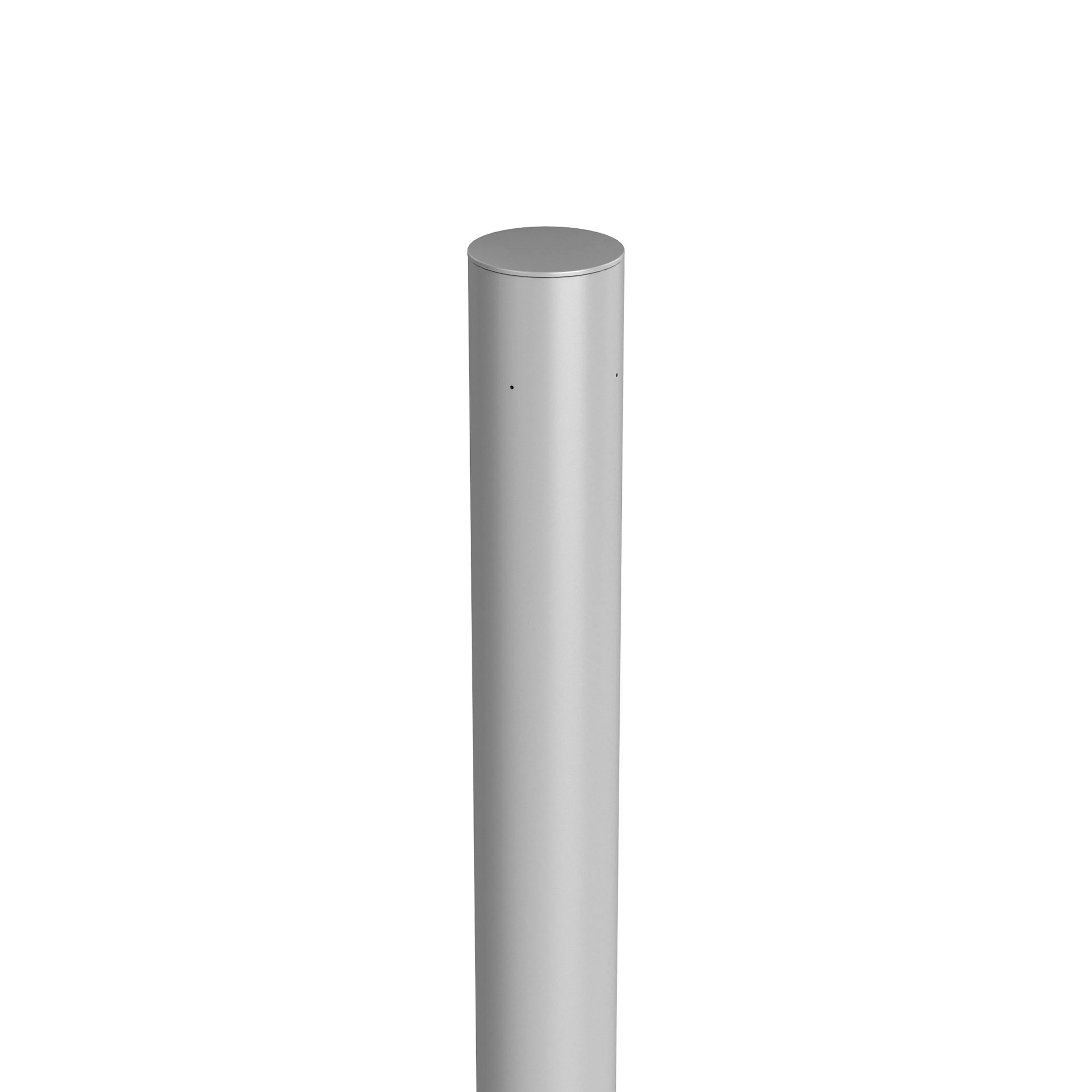 Stolparna tilSkärmvägg för isättning i betong 90 cm höjdjust 90 cm, Silver