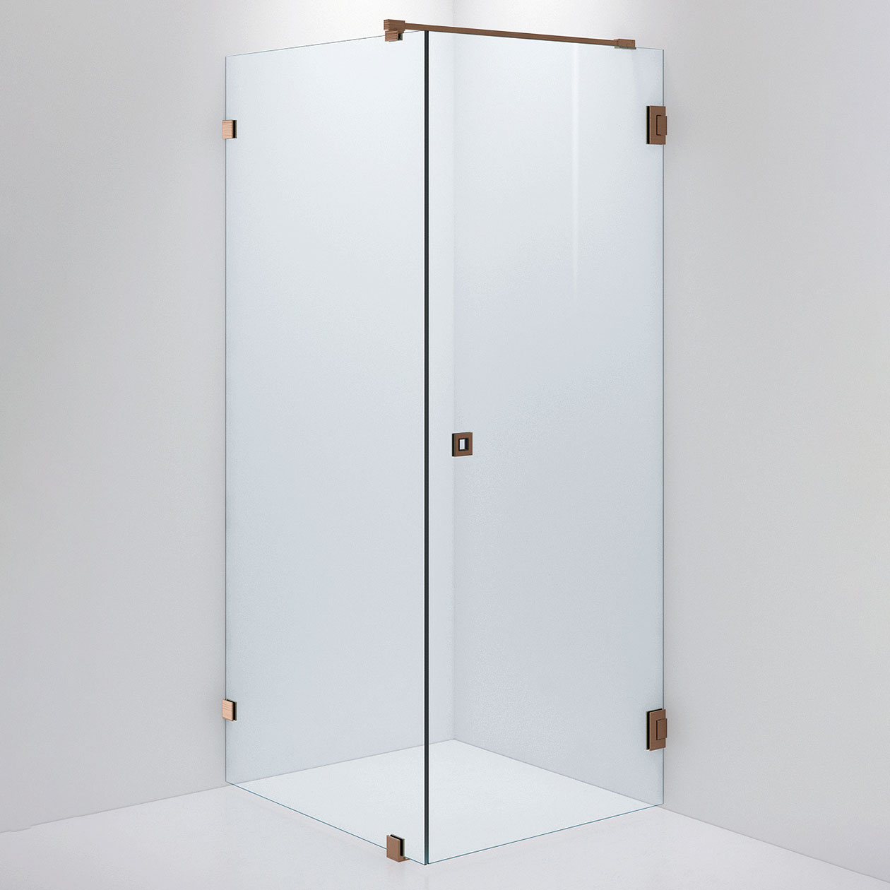 Duschvägg ARC 13 Original,Clear, Brushed Bronze,Dörr 900(A), 900x800 mm, Borstad Brons