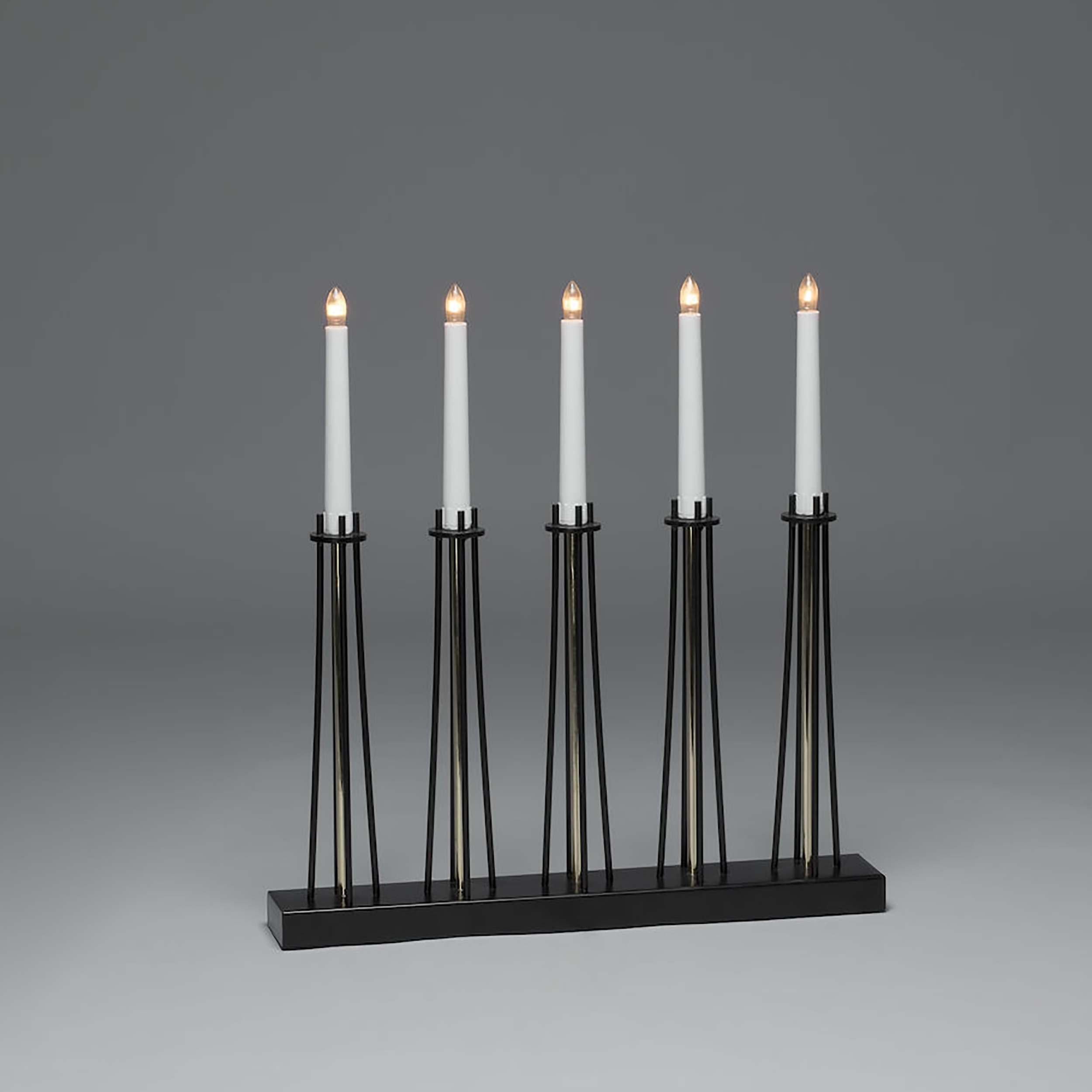 Adventsljusstake Gnosjö Konstsmide 5L Mässinglackerad Metall