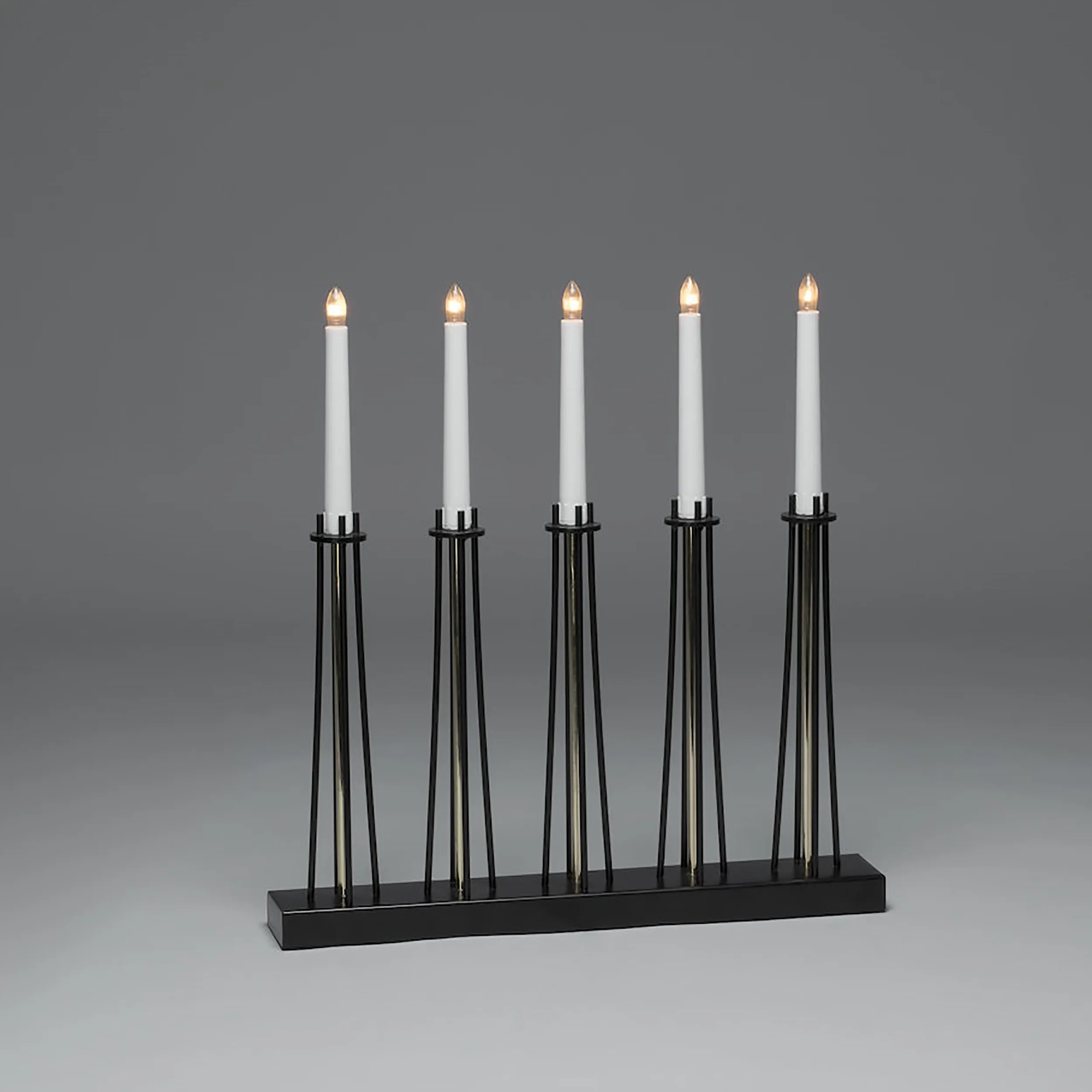 Adventsljusstake Gnosjö Konstsmide 5L Mässinglackerad Metall