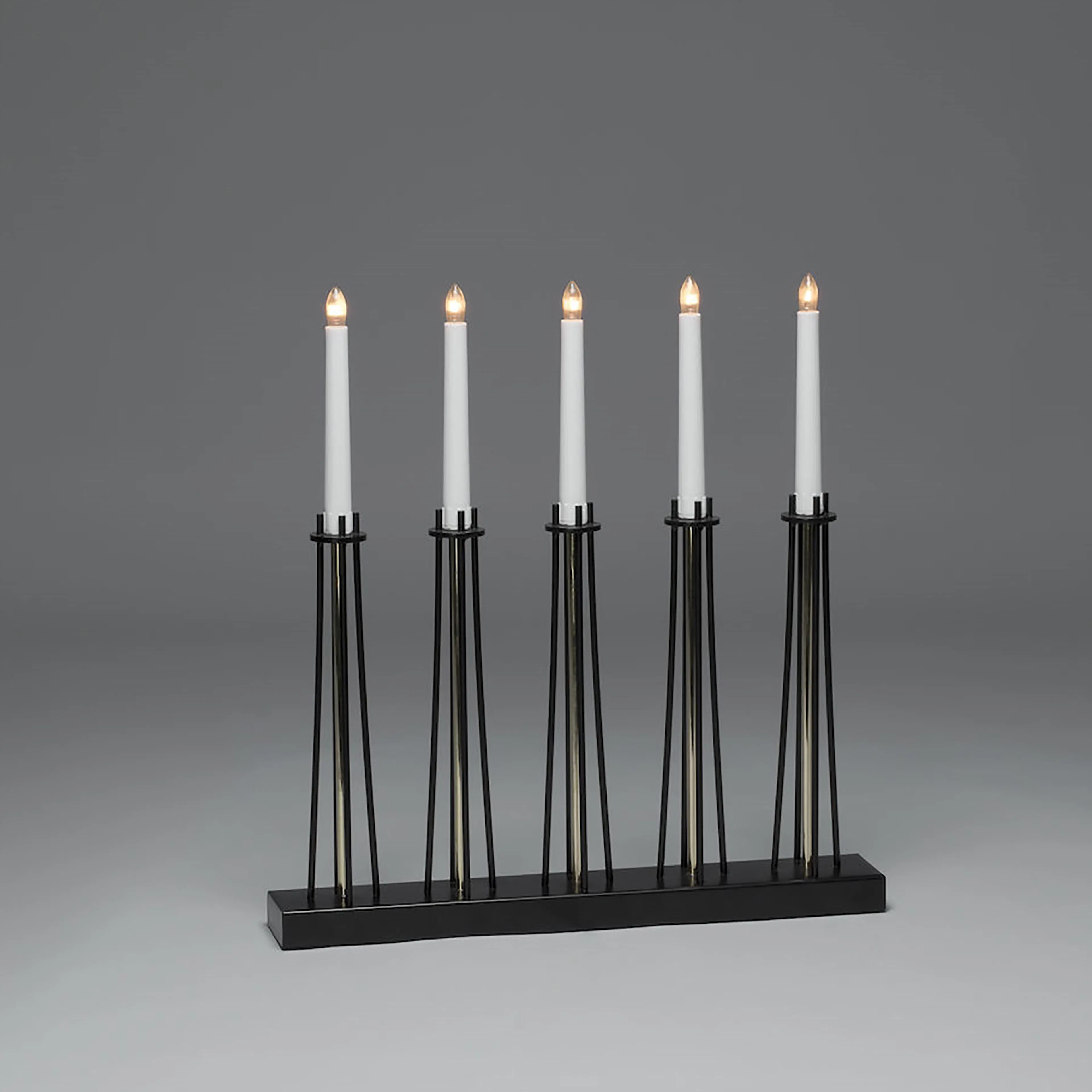 Adventsljusstake Gnosjö Konstsmide 5L Mässinglackerad Metall