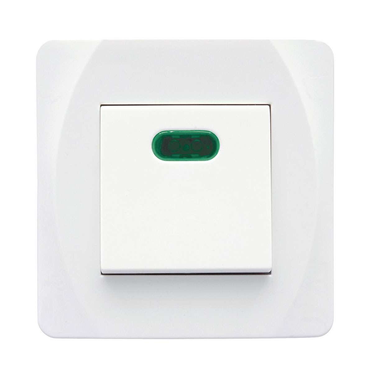 Strömbrytare Malmbergs Nova Infälld 2-Pol Glimlampa Vit