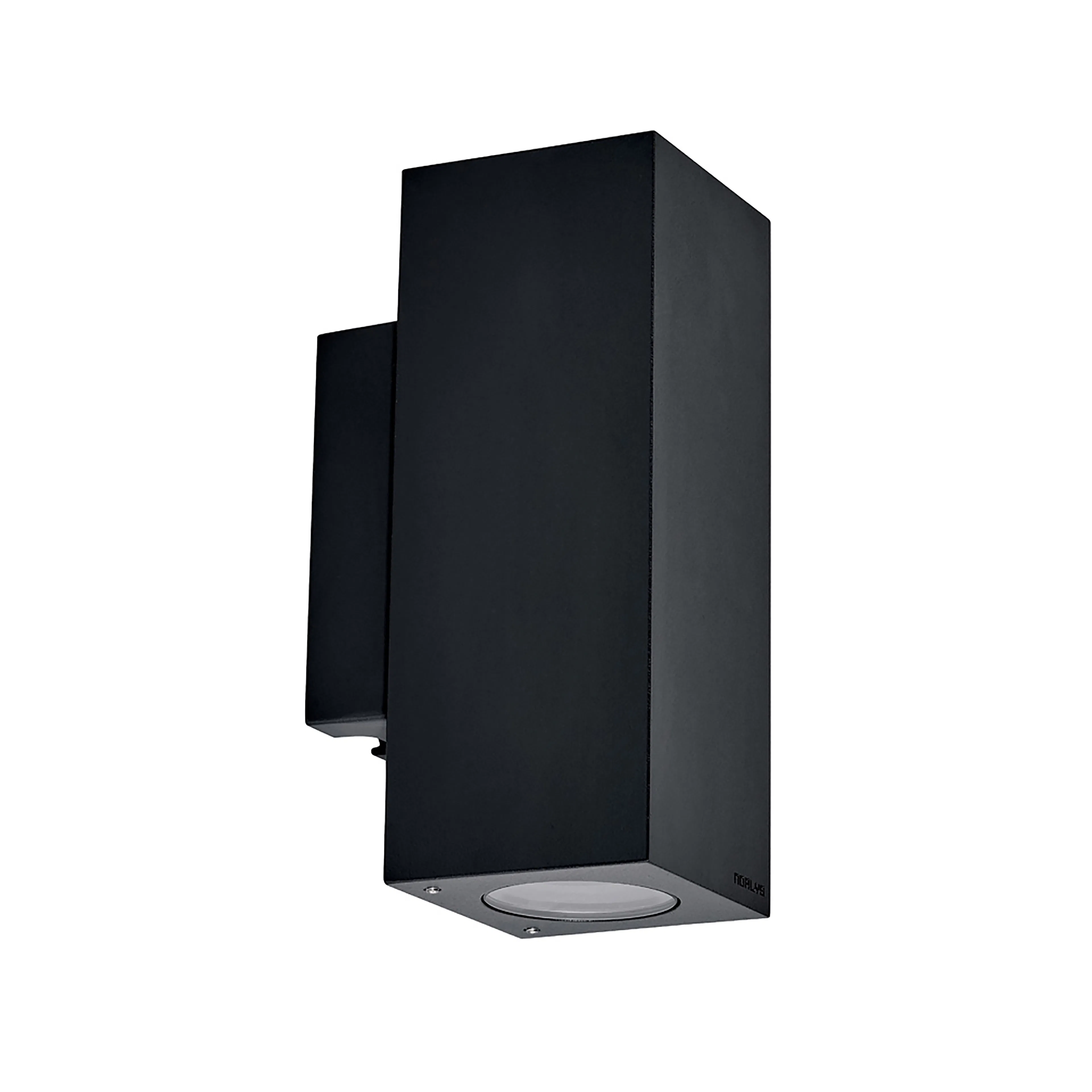 VÄGGARMATUR 2XGU10 SVART 1731B SANDVIK INKL LJUSK Upp/nedljus, H 210 mm