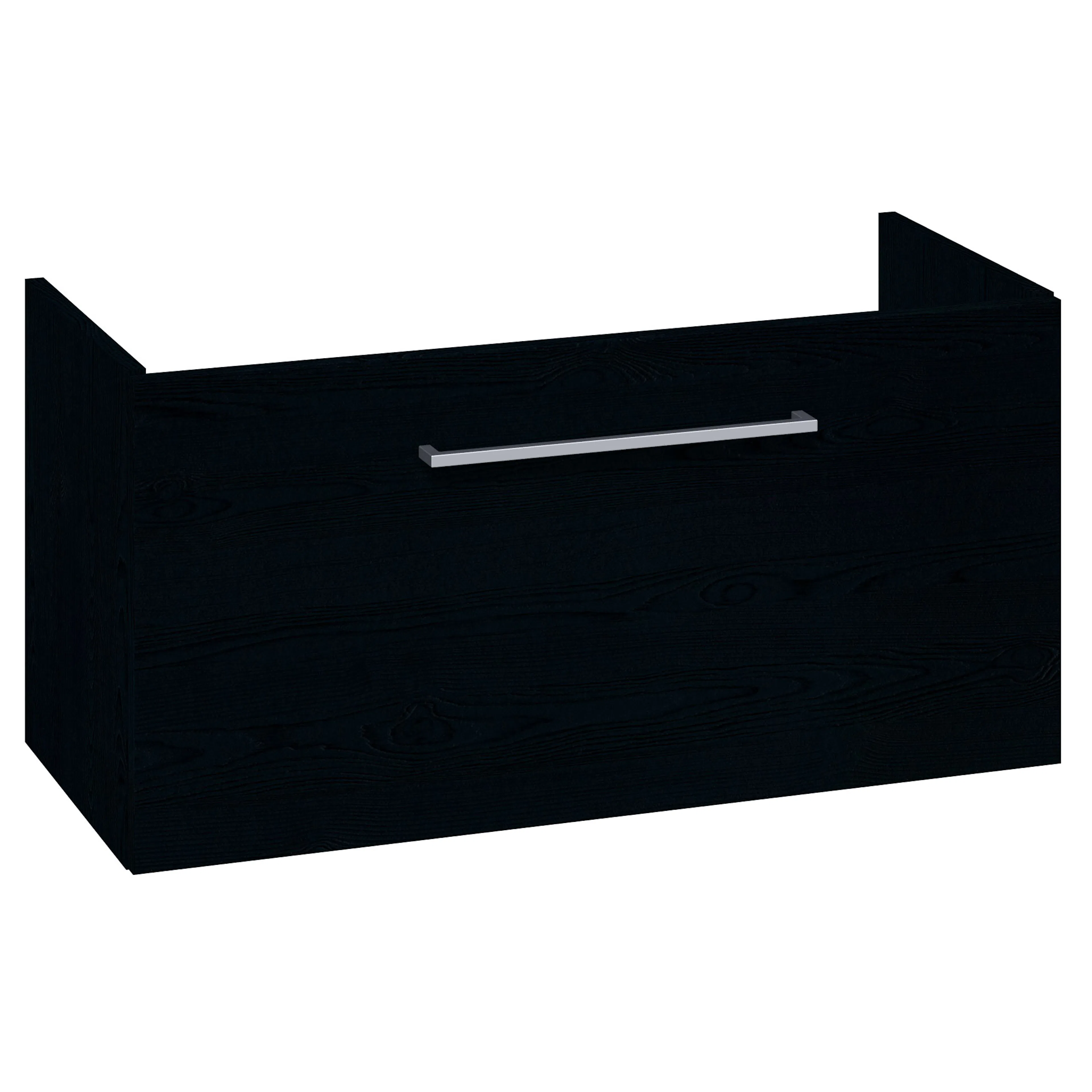 Tvättställskåp 1 lådor 40*80*35 cm BxDxH: 800x350x400 mm, Svart Struktur med 1 Låda