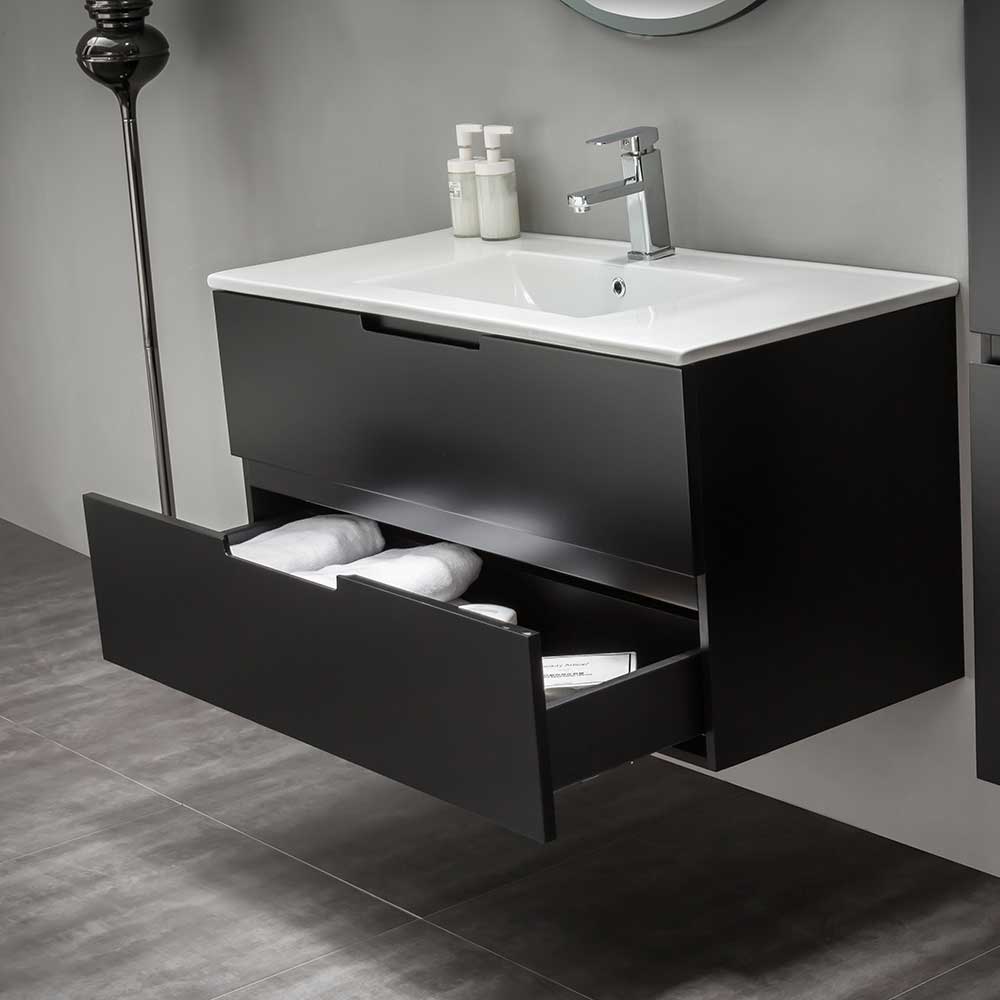 Tvättställskåp Bathlife Glädje Svart