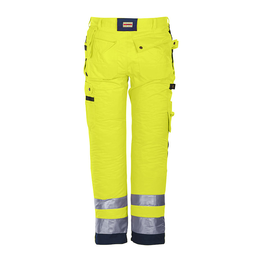 2215 Hantverksbyxa varsel, C62, Gul/Blå Storlek:C62 Gul/Blå