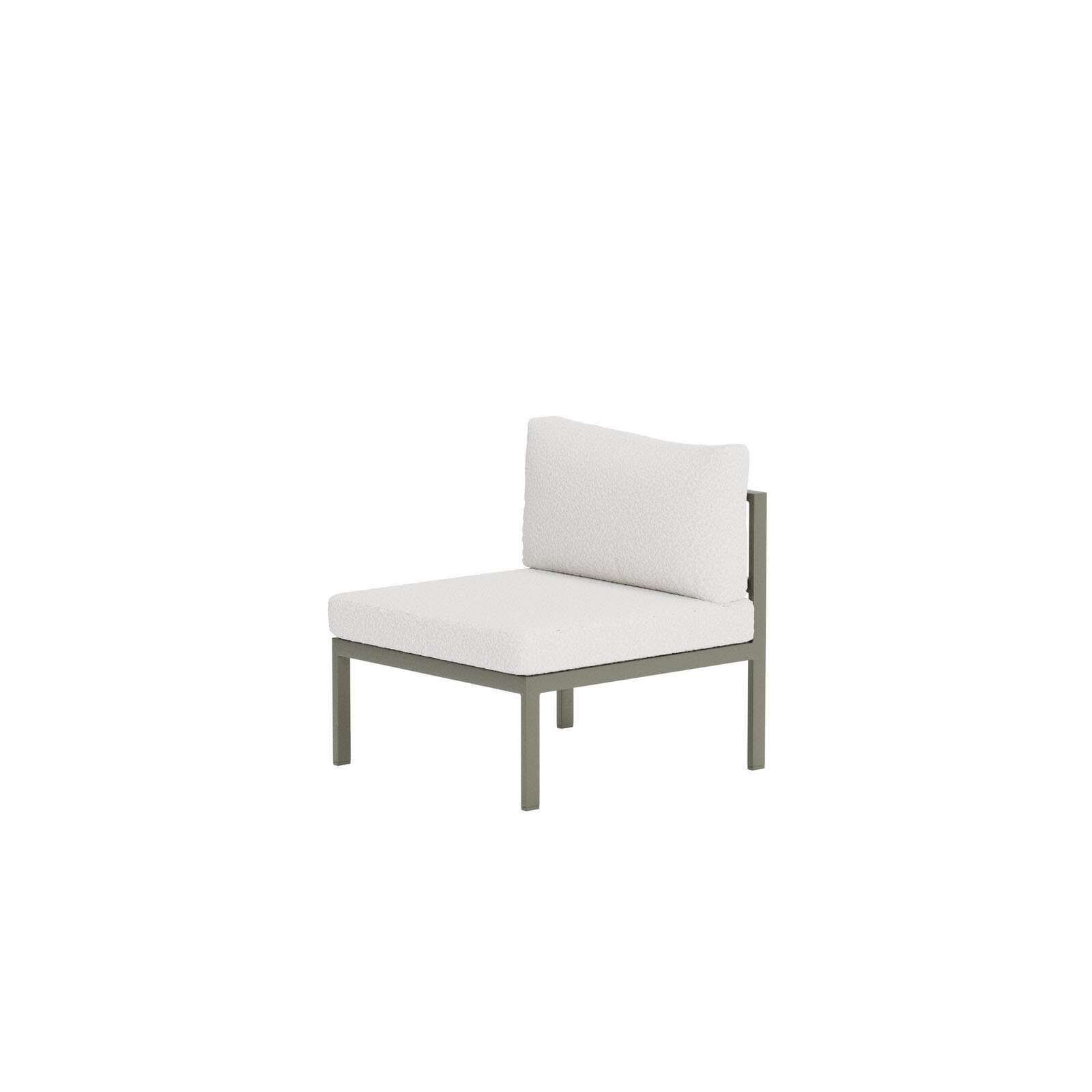 Copacabana Sofa Module Middle - Brown / White Bouclé Brown / White Bouclé