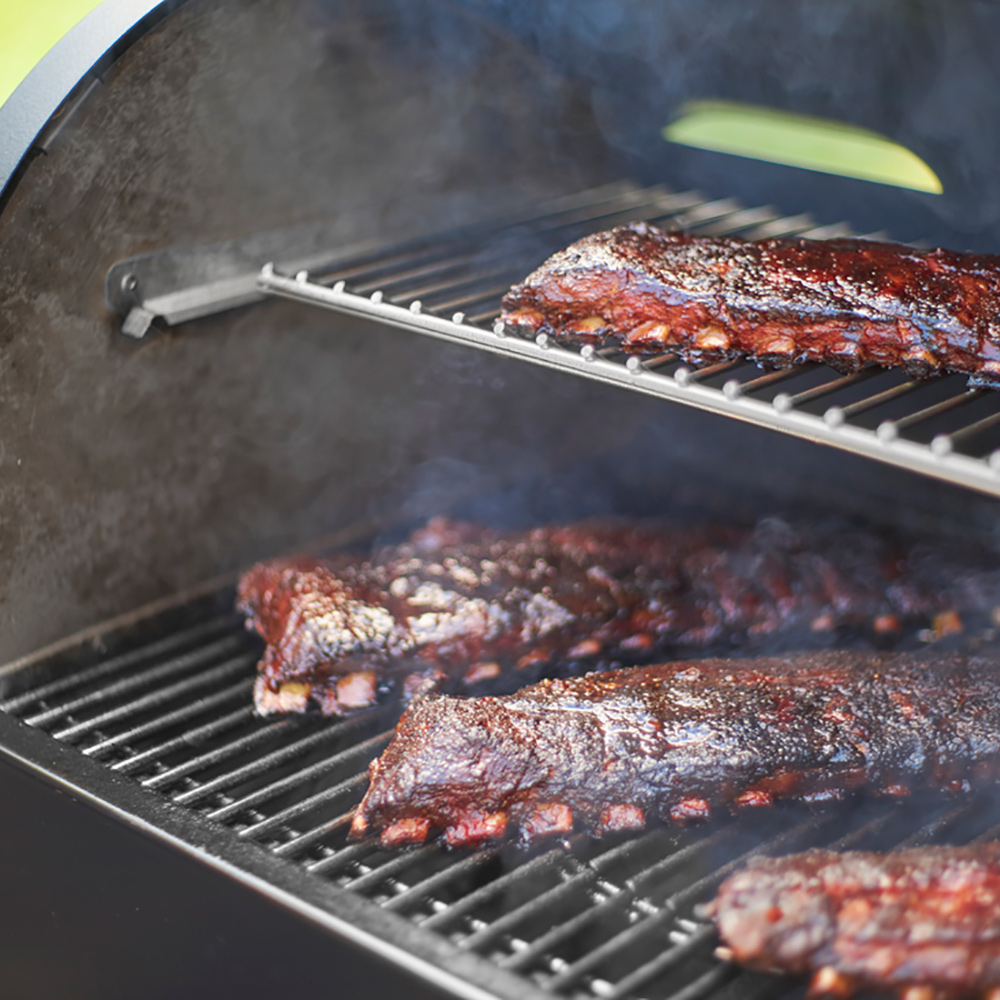 Träpelletsgrill Weber SmokeFire EX6 GBS Svart, Grillyta med 2 Zoner