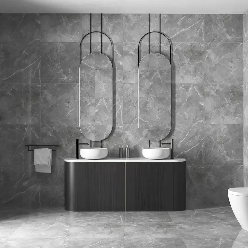 Klinker Pulpis Dark Grey Marmor Blank 60x60
