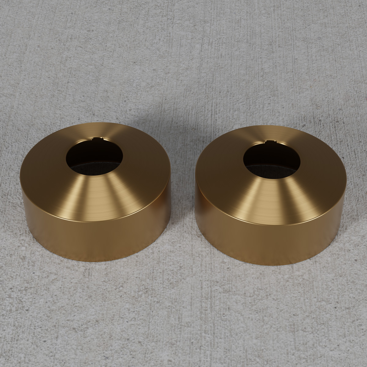 Täckbricka Scandtap Steel Pleasure Cover 33 mm á 2 st