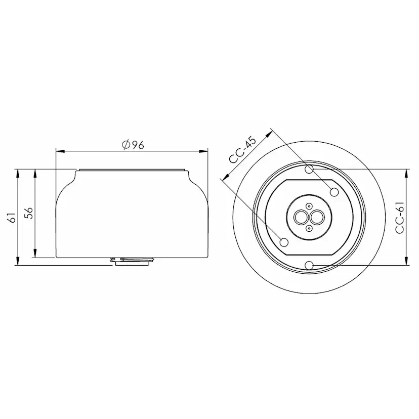 Vägg-/Taklampa Ifö Electric Sockel Ohm 84,5 Rak IP44 G9