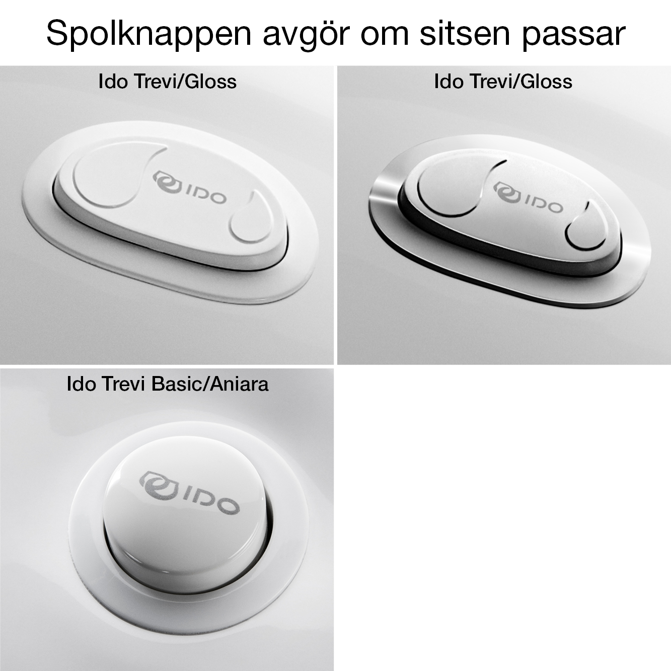 Toalettsits Pressalit for Trevi S796 Hårdsits Vit