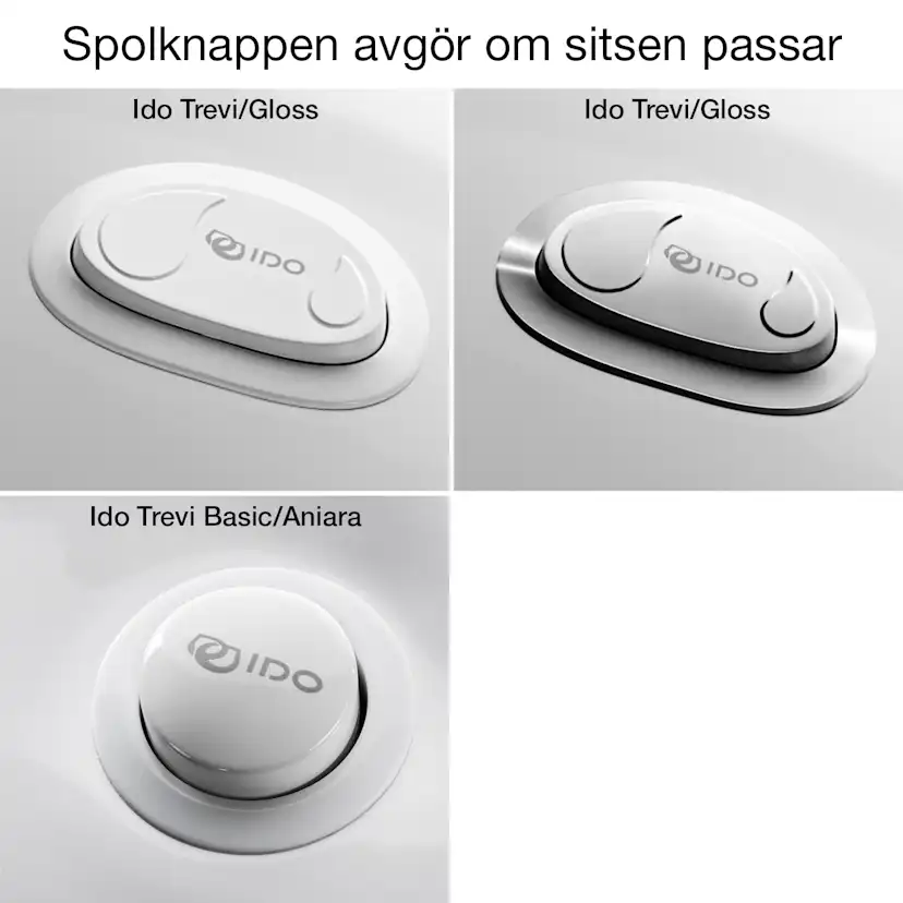 Toalettsits Pressalit for Trevi S796 Hårdsits Vit