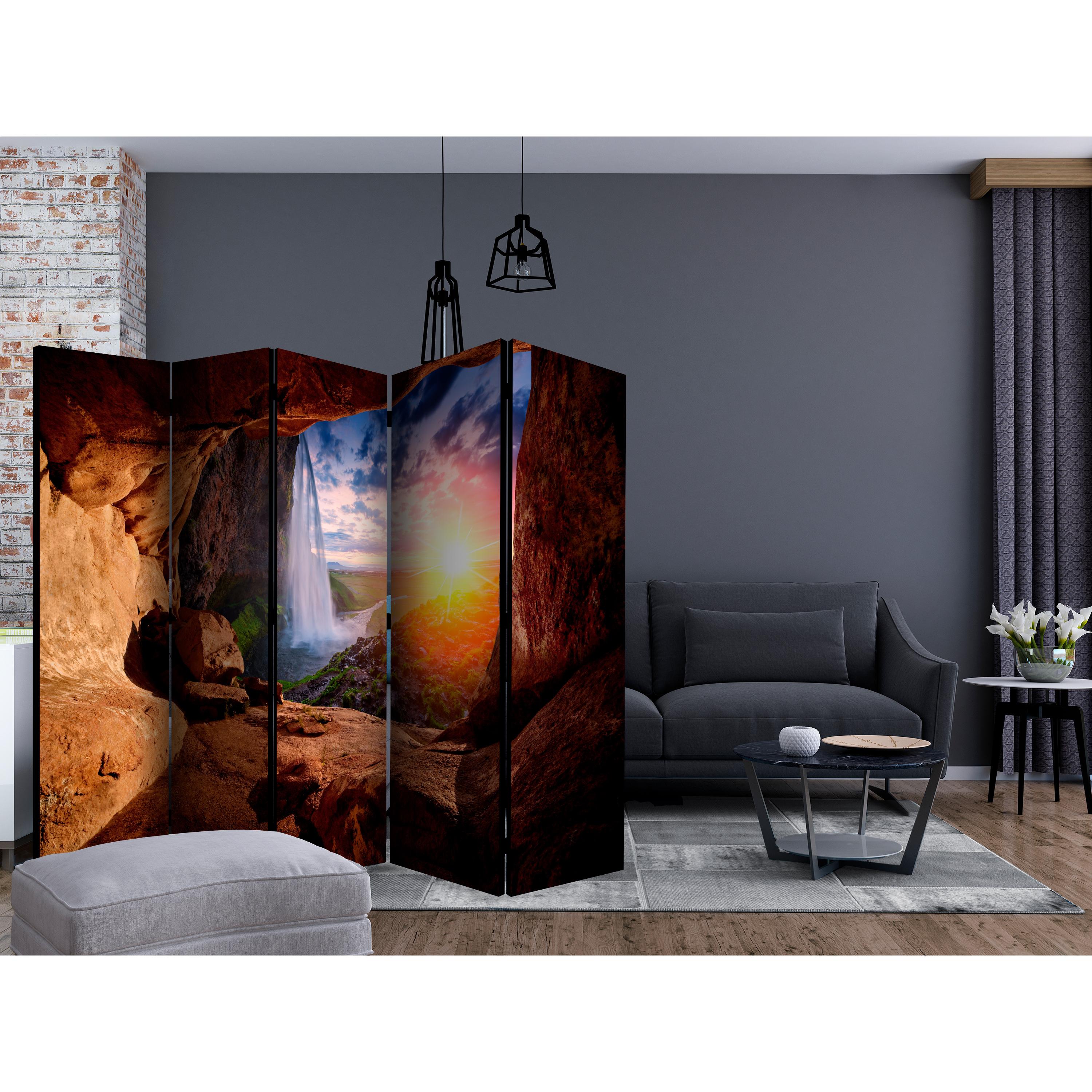Rumsavdelare Skärmvägg Arkiio Cave Seljalandsfoss Waterfall II 225x172 cm