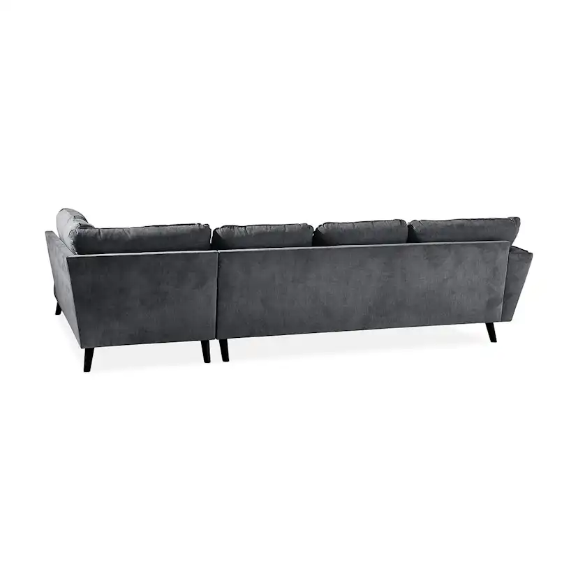 Trend Lyx U-soffa med Divan Vänster Mörkgrå
