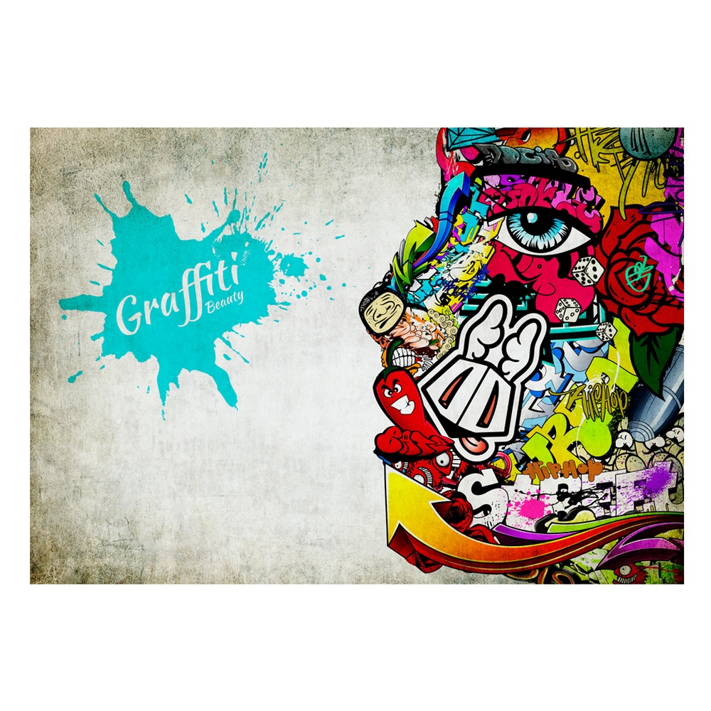 Fototapet Arkiio Självhäftande Graffiti Beauty