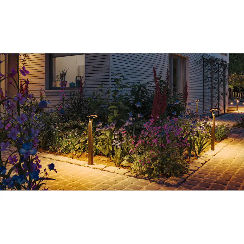 Pollare LED Paulmann Alara Smart Home Zigbee 3.0 med Skymningsstyrd rörelsedetektor IP44 230V Ljus: Tunable Warm