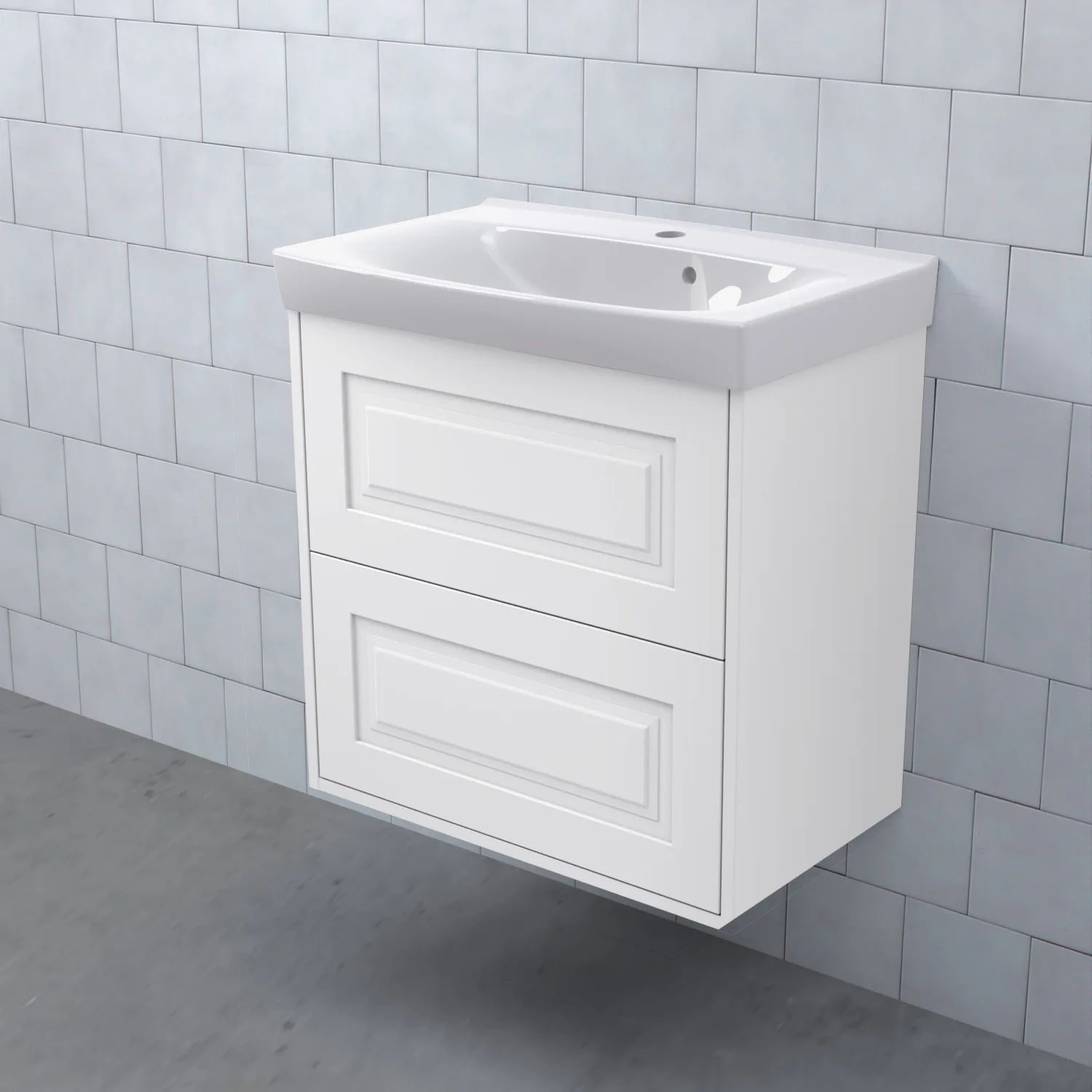 MEJDA Kommod Hög 60-35 Ram M1 Vit BxHXD: 598x572x365 mm, Ram M1 Vit