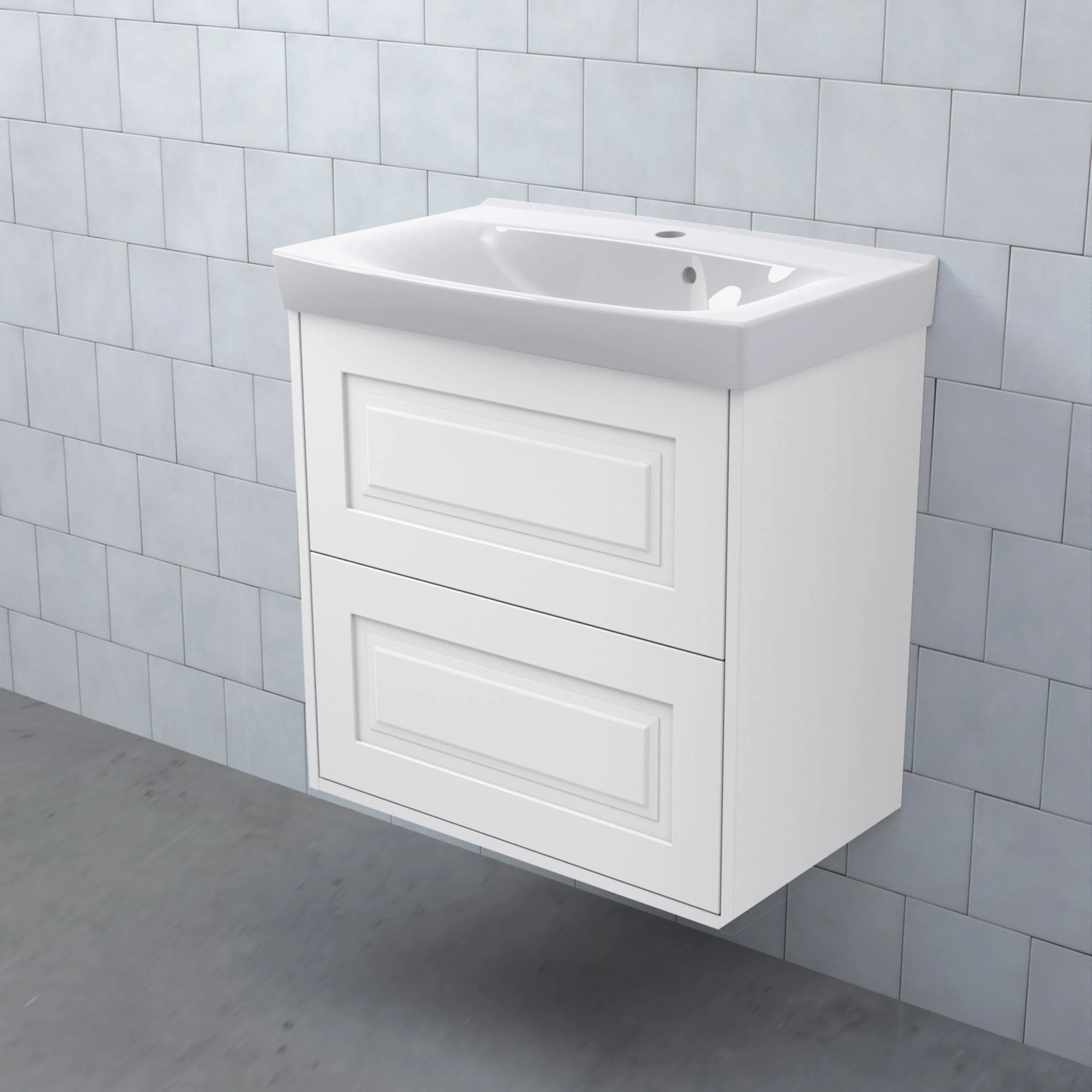 MEJDA Kommod Hög 60-35 Ram M1 Vit BxHXD: 598x572x365 mm, Ram M1 Vit