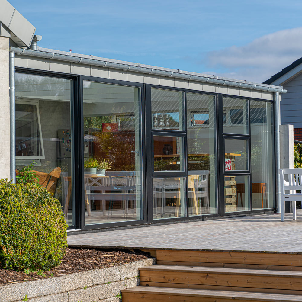 Kanalplast Plastmo TwinLite Rök Komplett Tak 32 mm