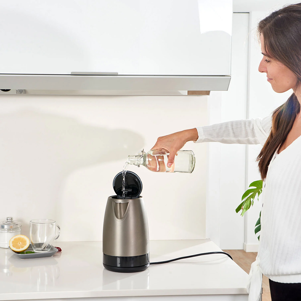 Vattenkokare BLACK+DECKER 2200W 1,7L Rostfritt Stål