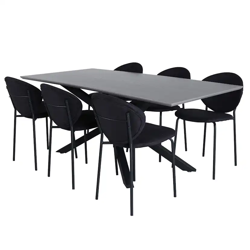 Matgrupp Venture Home Piata med 6 Valor Stolar
