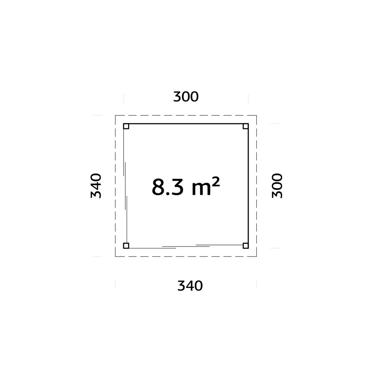 Uterum Palmako Lenna 8,3 m2 Set 401 Slide