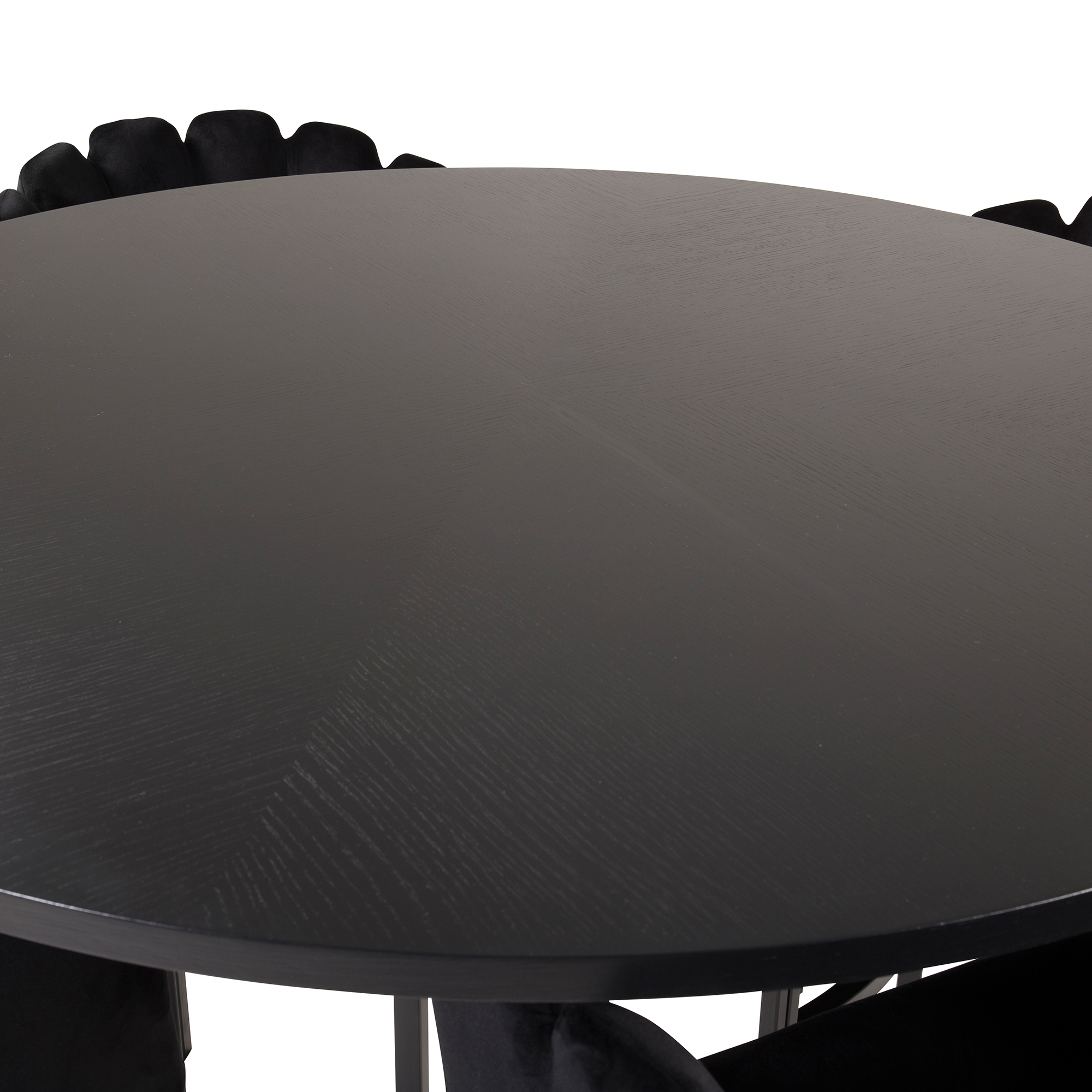 Matgrupp furniture/fashion Copenhagen med 4 Svarta Limhamn Stolar