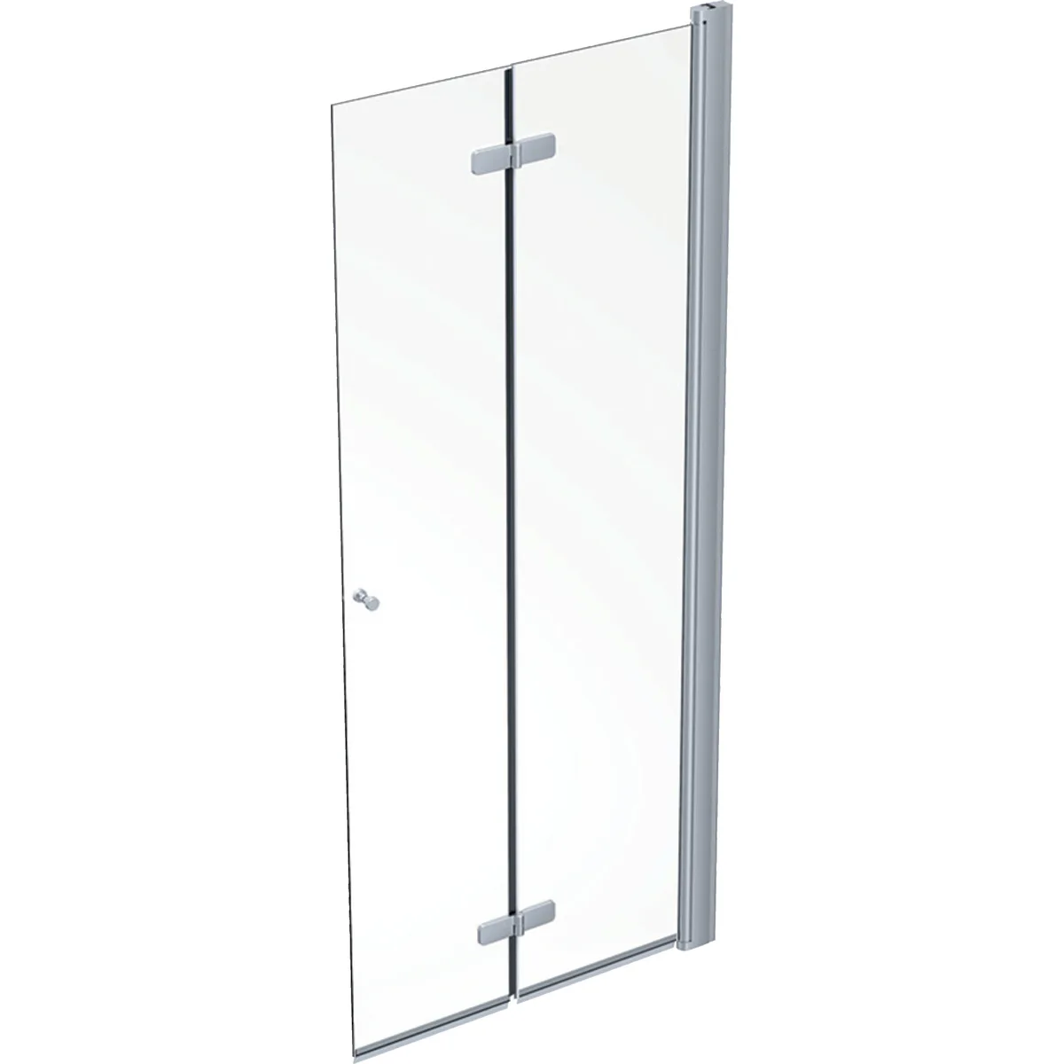 Contura Shower Showerama 10-11 vikdörr: L=80cm, Silverfärger / Glas tra BxH:800x2000, Höger