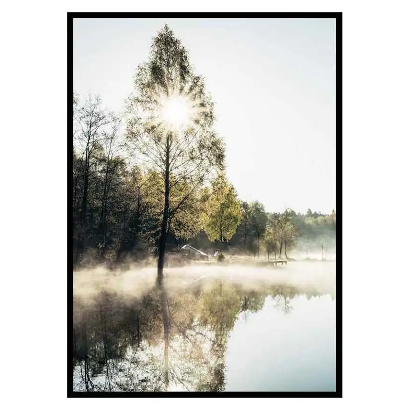 Poster Gallerix Lake At Sunrise