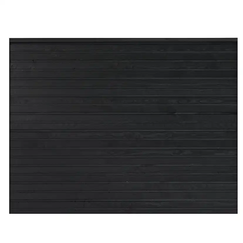 PLUS Plank profilstaket 174x129 cm inkl. toppbräda Grundmålad Svart