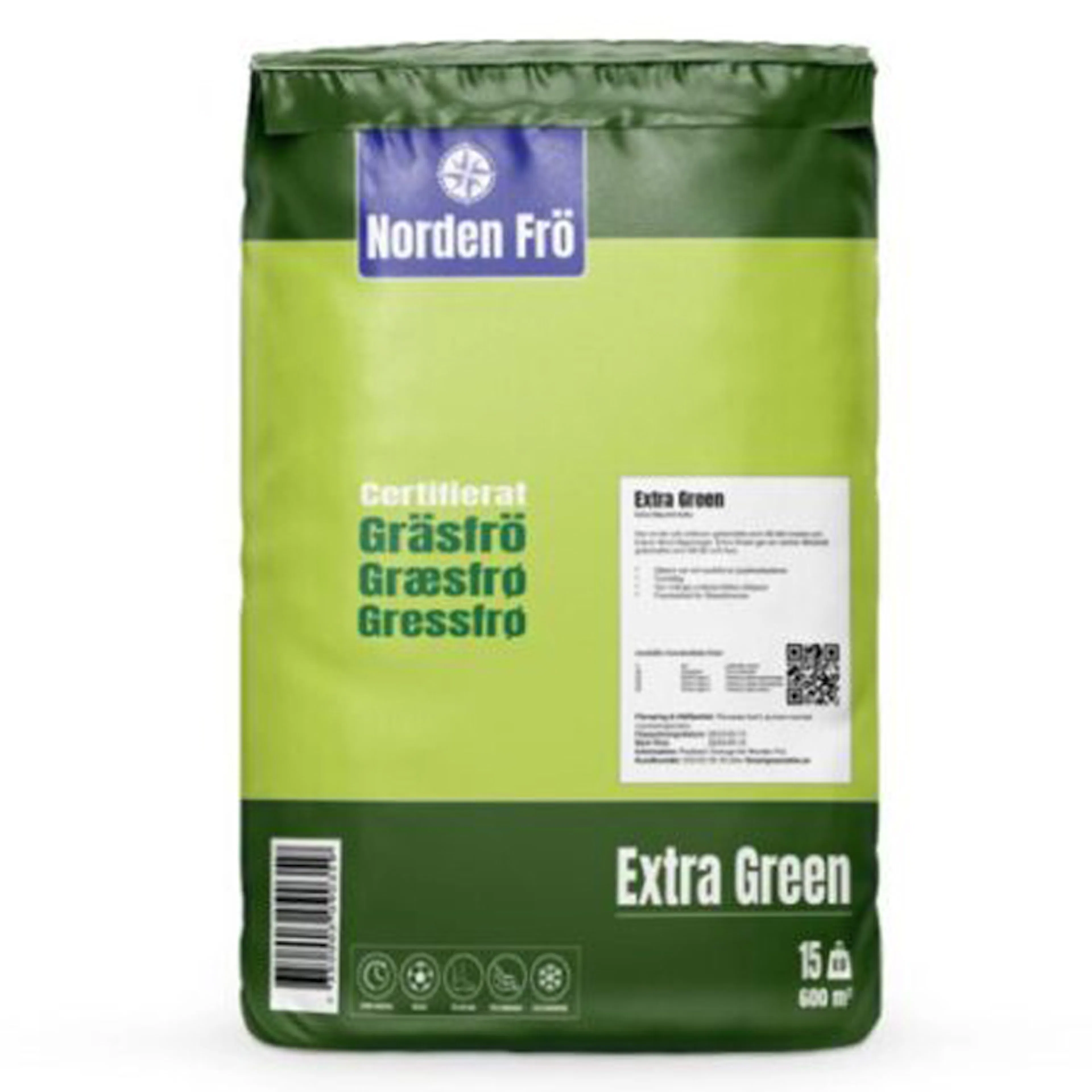Gräsfrö Nordenfrö Extra green 15 kg