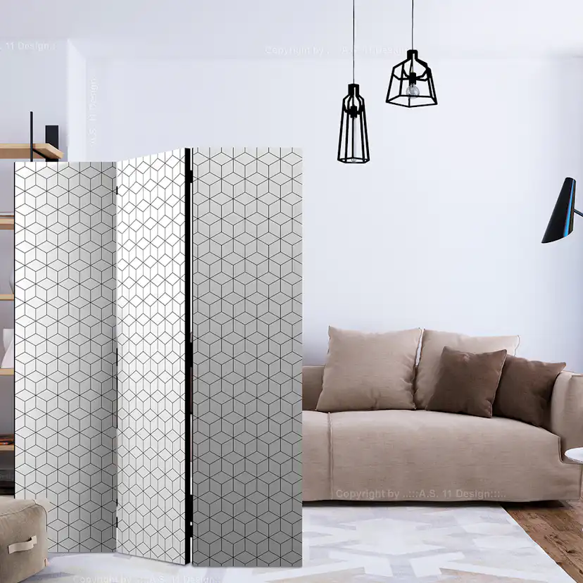 Rumsavdelare Skärmvägg Arkiio Cubes Texture 135x172 cm