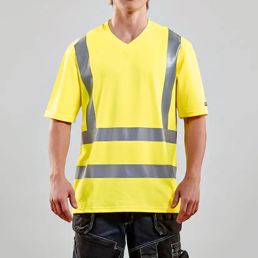 T-shirt varsel, UV-skydd Gul XL Storlek: XL, Gul