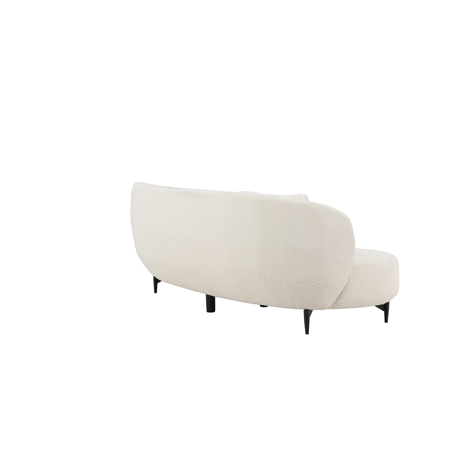 3-sitssoffa Venture Home Luna Boucle Vit