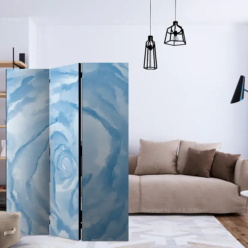 Rumsavdelare Skärmvägg Arkiio Rose Blue 135x172 cm