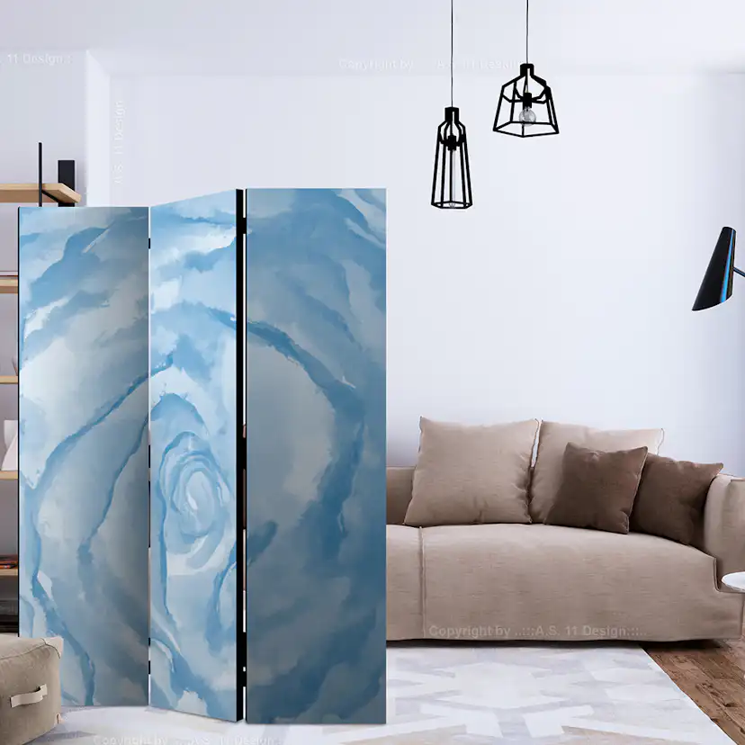 Rumsavdelare Skärmvägg Arkiio Rose Blue 135x172 cm