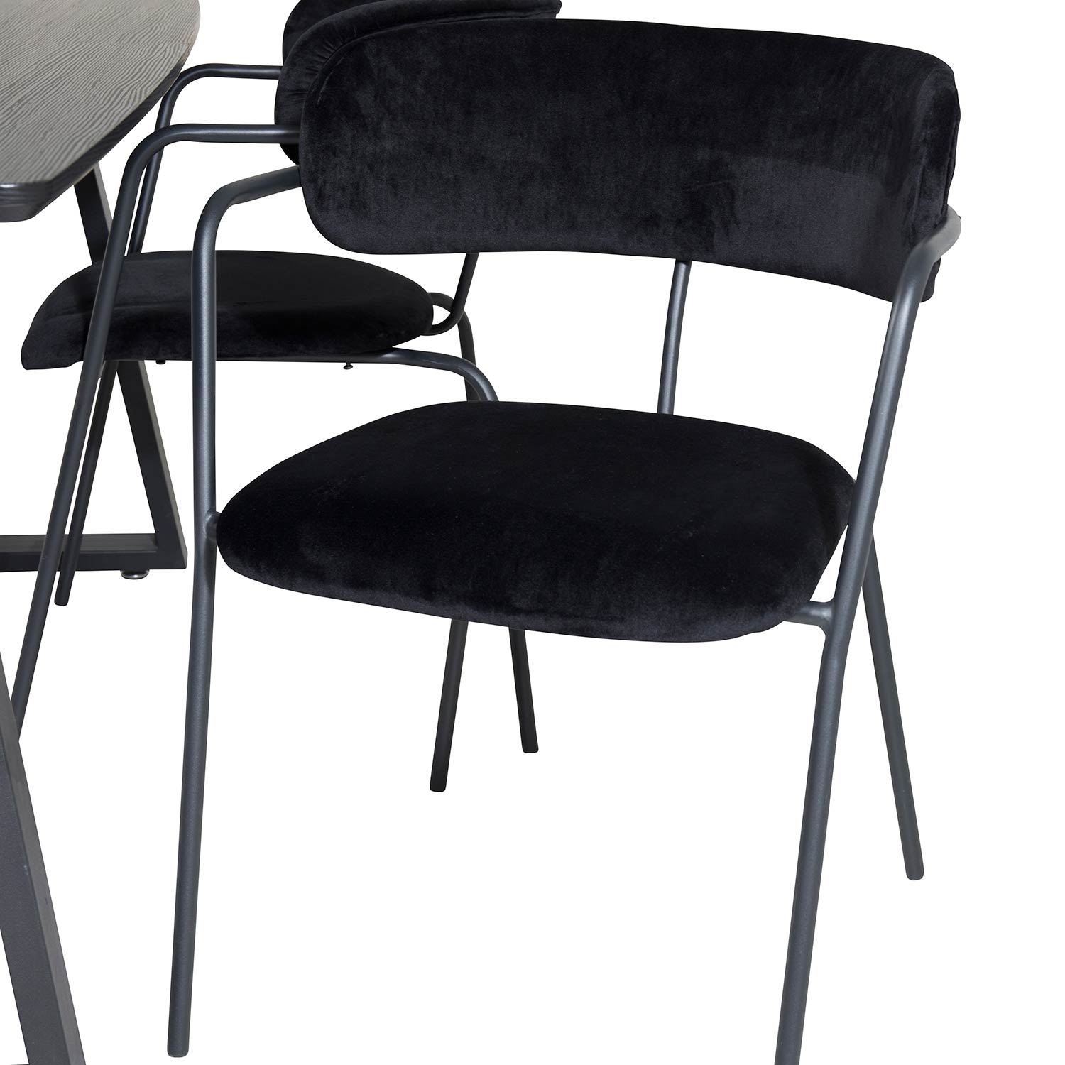 Matgrupp Venture Home Ina med 4 Aris Stolar Sammet