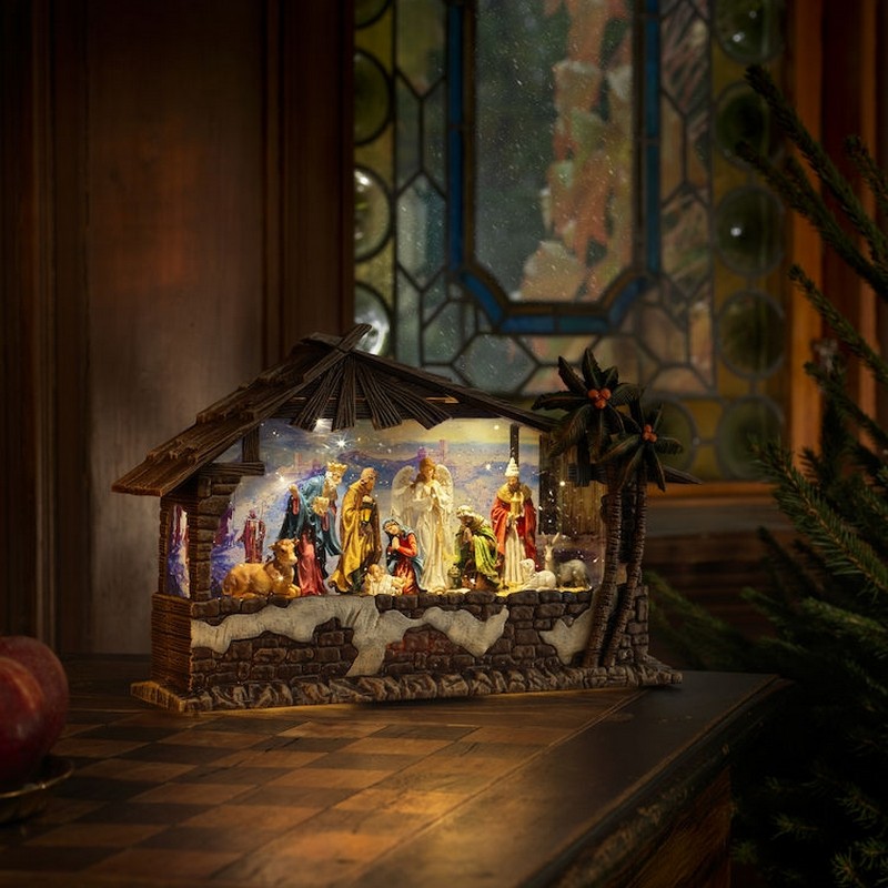 Julby Gnosjö Konstsmide Vattenfylld Lykta Krubba LED