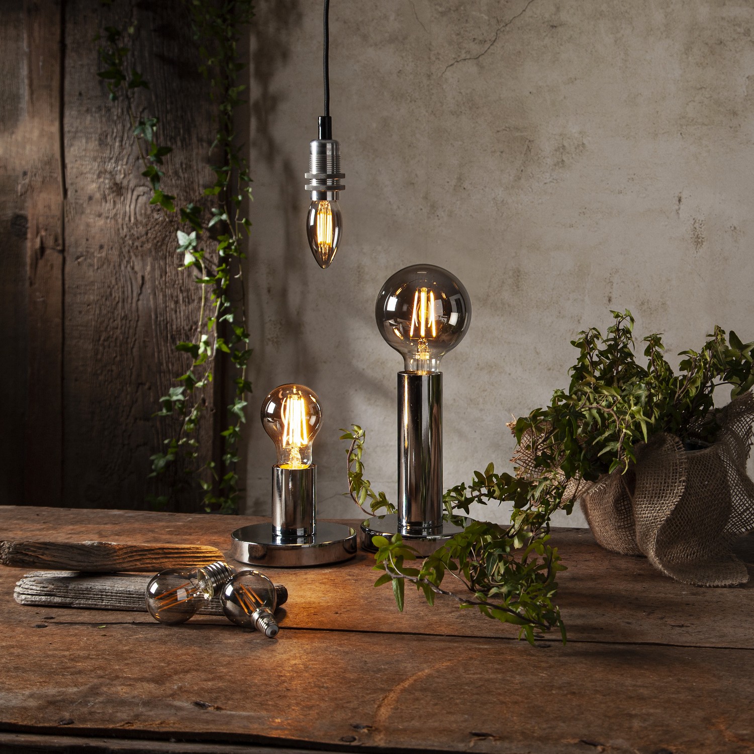 LED-Lampa Star Trading Soft Glow Smoke 3-step memory E14 C37