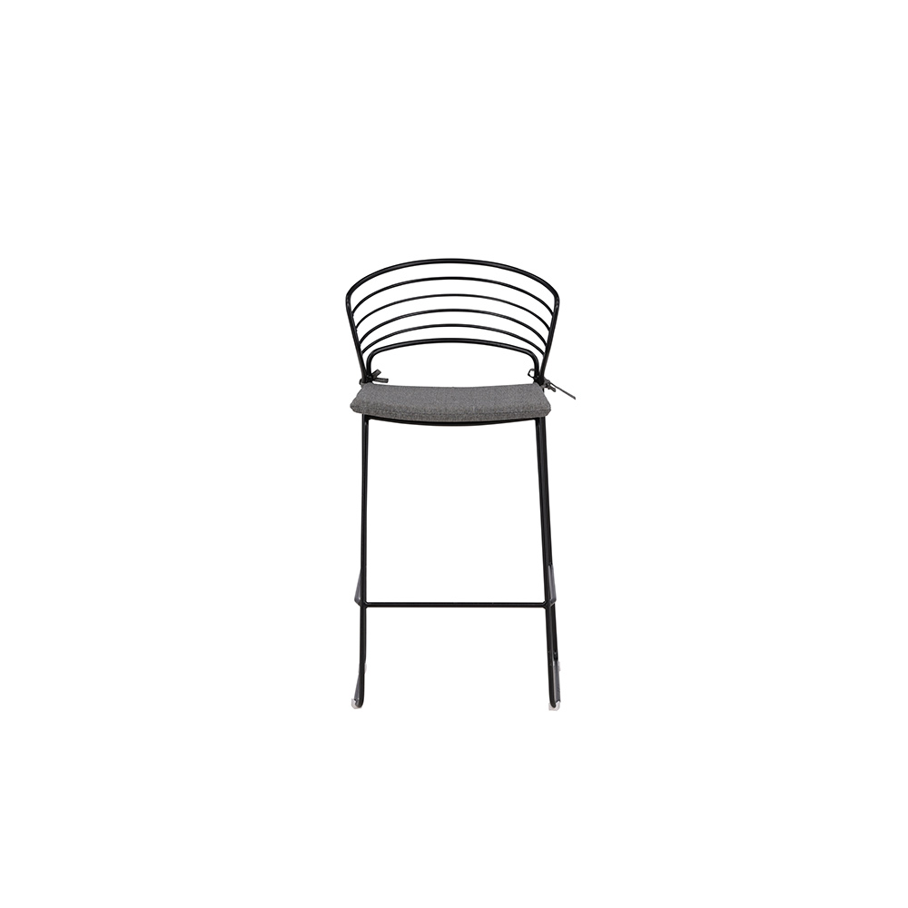Milano Barchair Steel - Black / Grey Grå/Svart